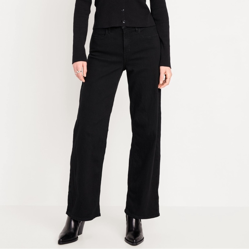 Old navy high rise wow wide leg jeans